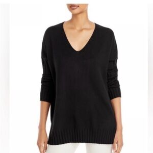 French Connection Black V-Neck Sweater